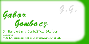 gabor gombocz business card